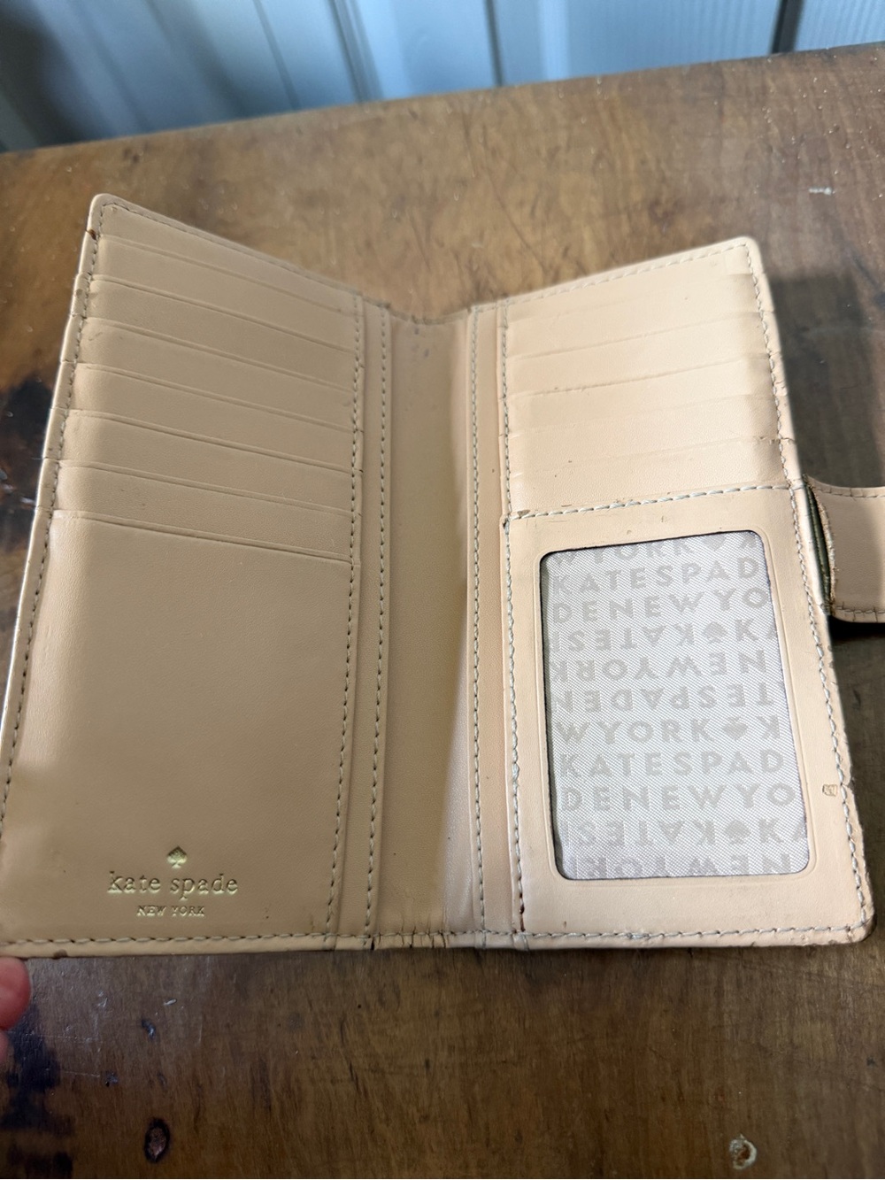 kate spade turquoise pebble leather snap continental wallet - Picture 4 of 6